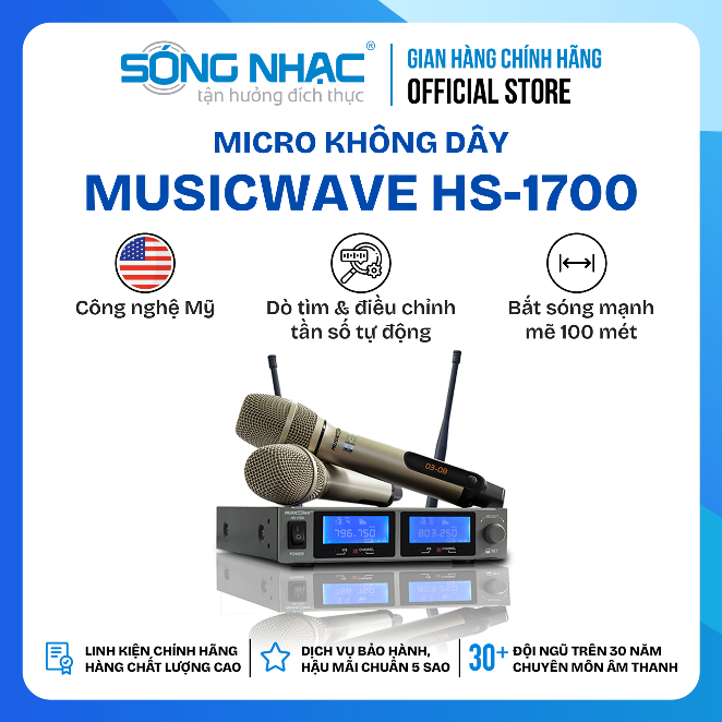 Micro Không Dây MUSICWAVE HS - 1700