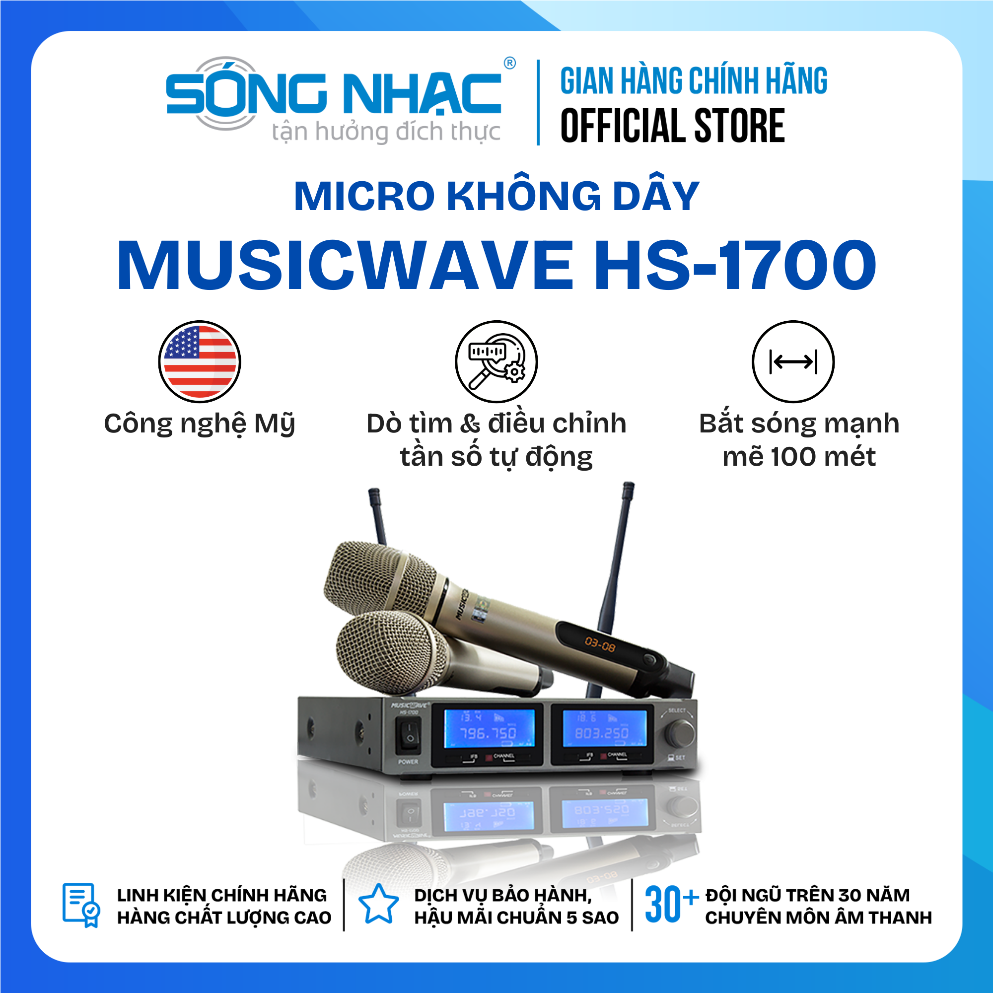 Micro Không Dây MUSICWAVE HS - 1700